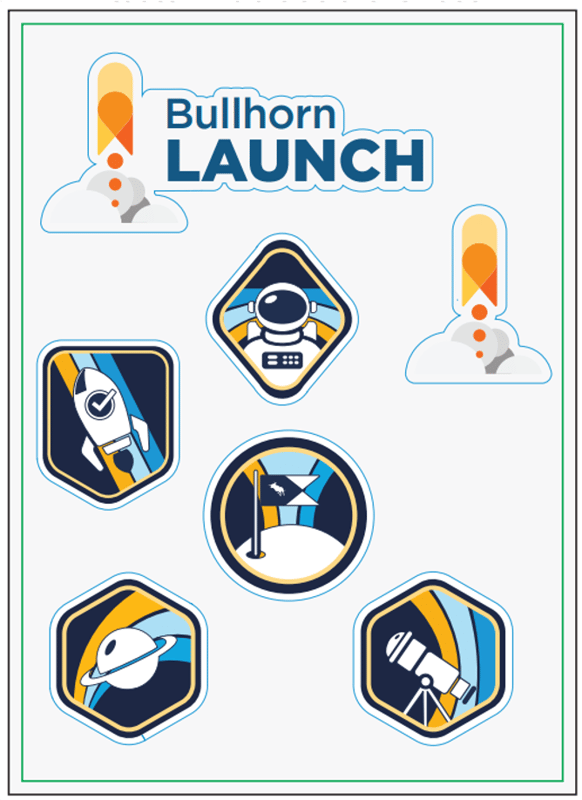 Bullhorn Launch Stickers